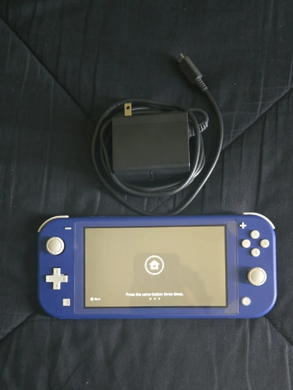 Blue Nintendo Switch Lite With Charger